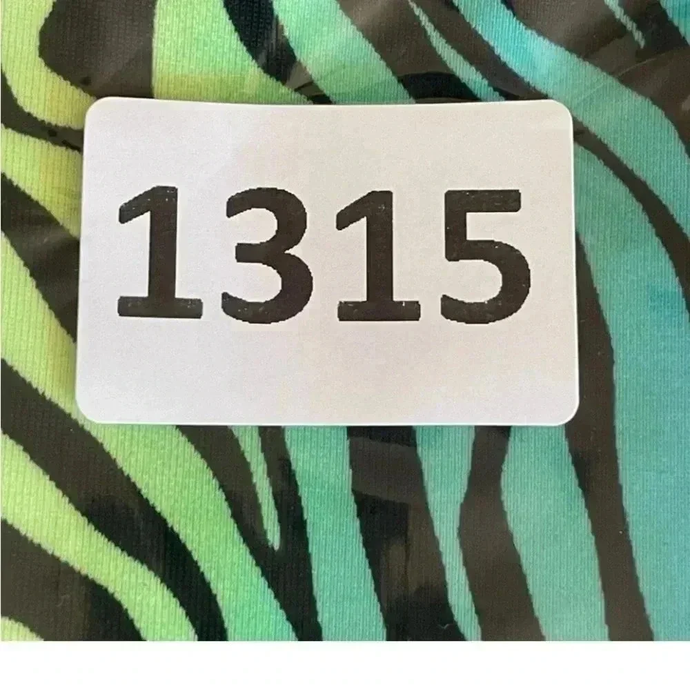 Art Class Zebra Multicolor One-Piece Girls Swimming Suit SZ L (10/12) # 1315